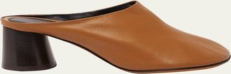 Proenza Schouler Glove Lambskin Block-Heel Mules