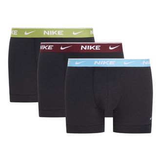Nike Heren Boxershort (Pakket van 3) (Zwart/Blauw/Maraan/Groen)