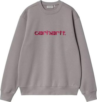 Carhartt Work in Progress Felpa con logo ricamato - Grigio