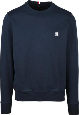 Tommy Hilfiger Blue Crewneck Cotton Jumper
