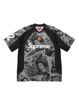 SUPREME Pounds Soccer T-shirt - unisex - Fabric - L - Grey