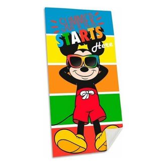 Trade Shop Trade Shop - Telo Mare In Cotone Topolino Mickey Mouse Asciugamano Mare Piscina Bambini