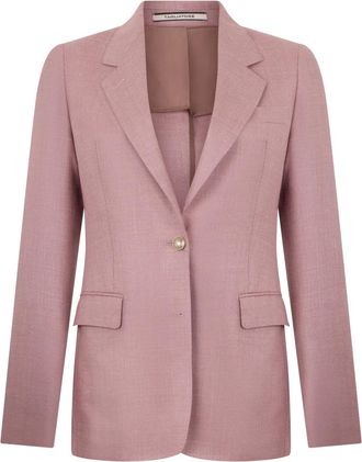 Tagliatore Single-breasted Blazer - Dames - Blazers - Roze - XL - Jassen