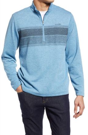 Travis Mathew Mens Bridge The Gap Jacket In Heather Blue Sapphire