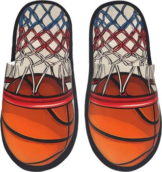 Generic Basketball Shot Men Women Shoes Warm House Shoes Non-Slip Slippers For Indoor Outdoor Winter M