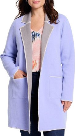 Nic+Zoe Nic+Zoe Plus Cool Nights Reversible Knit Jacket