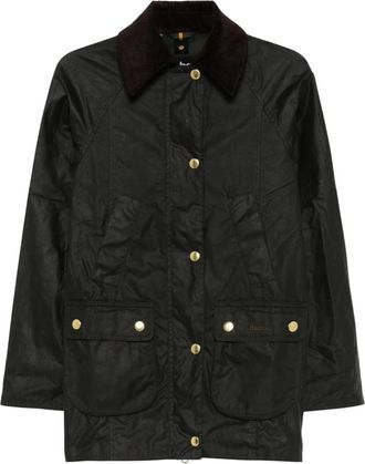 Barbour Jassen, Dames, Groen, XS, Katoen, Modern Beadnell Waxed Jacket