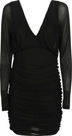 Saint Laurent Mini Draped Dress