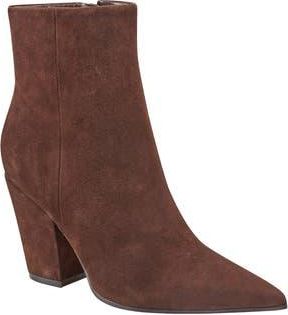 Marc Fisher Elynna Pointed Toe Bootie in Dark Brown 2 at Nordstrom Rack, Size 7