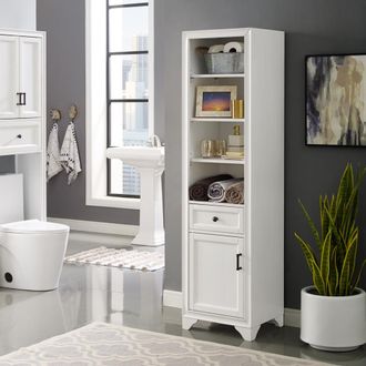 Crosley Furniture Tara Linen Cabinet White