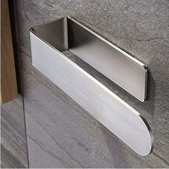 OEM Toallero Autoadhesivo De Acero Inoxidable Sus 304 - Longitud: 24 Cm - Acabado Cepillado - Impermeable Y Resistente A La Corrosi&oacute;n - 24 Cm X 4 Cm