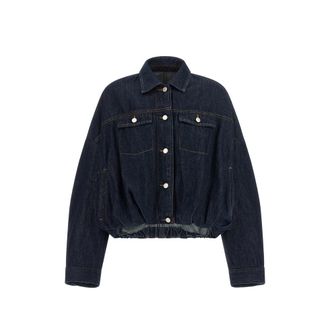 Dries Van Noten Vesto Balloon-hem Denim Jacket