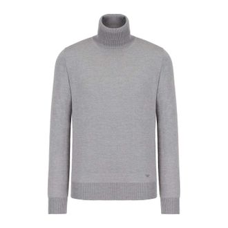 Emporio Armani Heren-sweatshirt van scheerwol (Grijs)