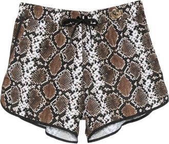 Moschino Smiley Snakeskin-print Swimming Shorts