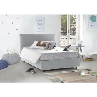 Talamo Italia Talamo Italia - Letto piazza e mezza Ornella, Letto contenitore con rivestimento in tessuto, 100% Made in Italy, Apertura frontale, adatto per