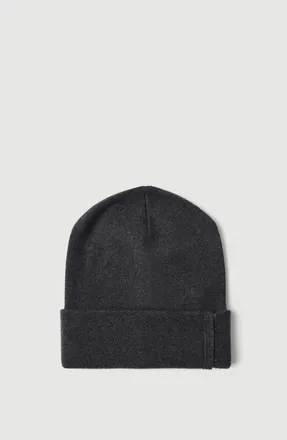Brunello Cucinelli Cashmere rib knit beanie with monili in Lignite at Nordstrom, Size X-Small
