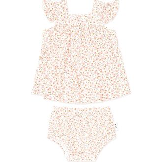 Huxbaby Ditsy Floral 2Pc Top And Bloomer Set in Multi at Nordstrom, Size Newborn Au