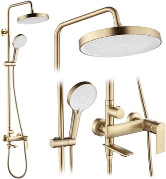 Rea Juego De Ducha Rea Veneta Brush Gold