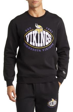 BOSS x NFL Crewneck Sweatshirt in Minnesota Vikings Black at Nordstrom Rack, Size Large
