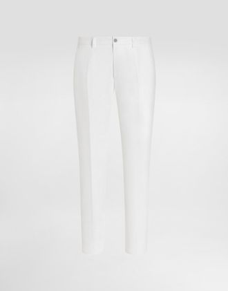 Dolce & Gabbana Linen Pants - Man Pants And Shorts White 54