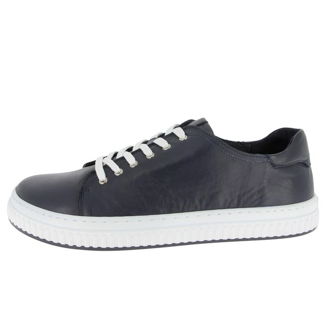 Andrea Conti Sneaker Basse Donna - Pelle Morbida, Suola Gomma, Colore Infinity Blue - Scarpe Da Ginnastica Casual E Comfortevoli - Numero 42 EU