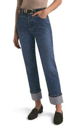 Favorite Daughter The Valentina High Waist Straight Leg Jeans in Essex at Nordstrom, Size 23