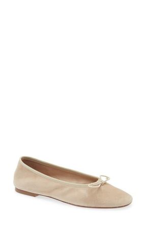 Aeyde Tiby Ballet Flat in Sand at Nordstrom, Size 11.5Us