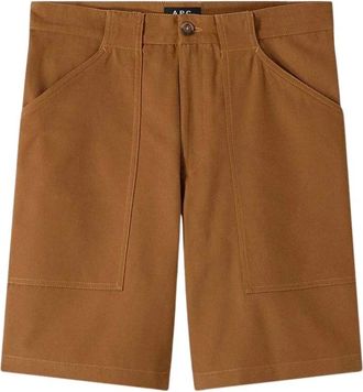 A.P.C. Casual Shorts - Heren - Korte Broeken - Bruin - M - Korte Broeken