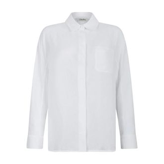 Max Mara Beige Double-Breasted Trench Coat - female - Max Mara - Shirts - White - 2XS - Blouses & Shirts