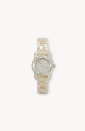 Machete Jewelry Mini Mono Watch in White Shell at Nordstrom