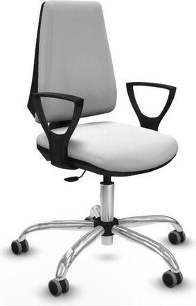 Piqueras y Crespo Piqueras Y Crespo - Elche Cp Bali Blanco Brazos Fijos Base Cromada Ruedas Engomadas 65mm