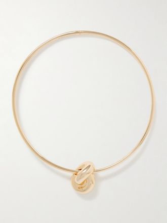 Jennifer Fisher Choker Con Finitura Oro Thin Knot