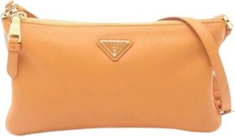 Prada Pre-owned Cross Body Bags, female, Brown, Size: ONE SIZE Pre-owned Vintage Cross Body Bag