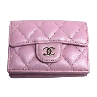 Chanel Pre-owned Wallets, female, Pink, Size: ONE SIZE Pre-owned Classic Small Flap Wallet