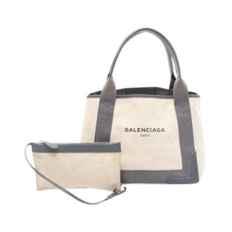 Balenciaga Pre-owned Tote Bags, female, White, Size: ONE SIZE Pre-owned Navy Cabas S Tote Bag