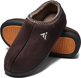 Cuir Claquette Hiver Homme Pantoufles Chauffantes Hommes Et