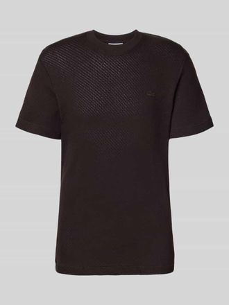 Lacoste Regular Fit T-Shirt aus reiner Baumwolle in Schoko, Gr&ouml;&szlig;e XXXL