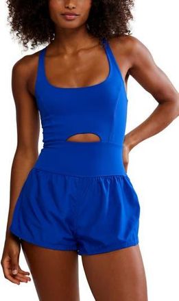 Free People FP Movement Righteous Runsie Romper in Electric Shock at Nordstrom Rack, Size X-Small