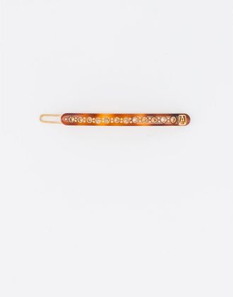 Alexandre de Paris Le Marais tortoise shell strass acetate side barette in Totoiseshell at Nordstrom