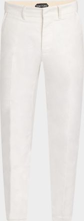 Tom Ford Men & apos;s Brushed Cotton-Satin Chino Pants