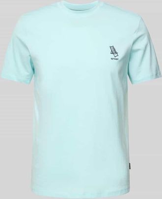 Blend T-Shirt mit Stitching-Detail Modell JEPPE in Hellblau, Größe 3XL