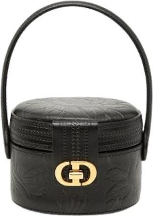 Dior Pre-owned Vanity Bag - Dames - Vintage Mini Tas - Zwart - ONE Size - Leer - Vintage