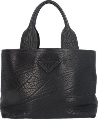 Prada Black Leather Tote Bag (Pre-Owned)