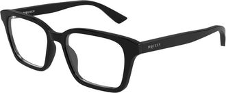 Alexander McQueen Alexander McQueen, Glasses, unisex, Black, Size: 53 MM Rectangular Optical Frame