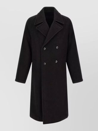 Christophe Lemaire alpaca wool oversized double-breasted coat