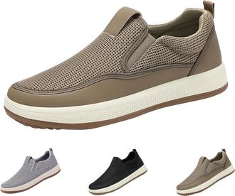 Generic Outdoor Sports Shoes Mens Flat Sole Robust Soles Trainers with Air Cushion Breathable and Comfortable Running Shoes Non-Slip Trainers Comfortable and 