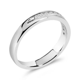 House of Brilliance 18K Gold 1/4 Ctw Diamond Classic 11 Stone Wedding Band Ring in White Gold at Nordstrom, Size 9