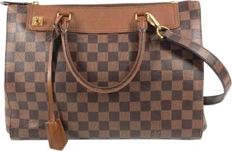 Louis Vuitton Brown Damier Canvas Handbag Shoulder Bag Tote Bag (Pre-Owned)