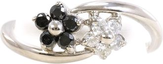 C&A Black White Gold White Gold (18K) Band Ring (Pre-Owned)