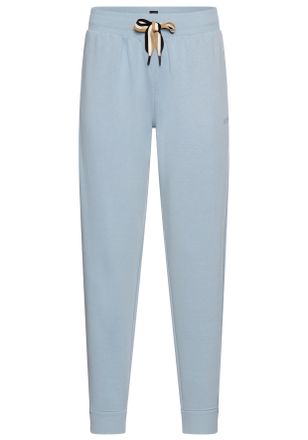 HUGO BOSS Relaxhose BOSS CP Stripe_Pants Cuff, Damen, Gr. XL, N-Gr, light, pastel blau 459, Sweatware, Obermaterial: 46% Baumwolle, 46% Modal, 8% Polyamid, Basi